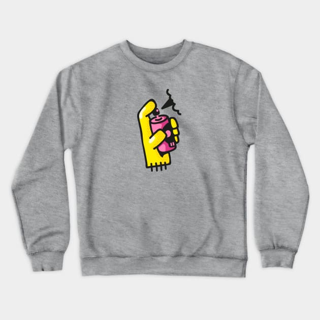 Handmade Paint Crewneck Sweatshirt by Leoni Paganotti